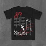 Serpent Cross Flames T-Shirt